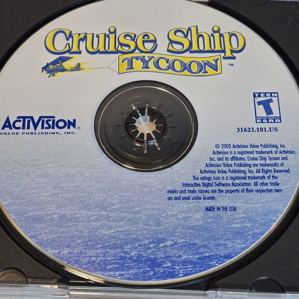 Cruise Ship Tycoon PC CD-ROM Game (Activision, 2003)